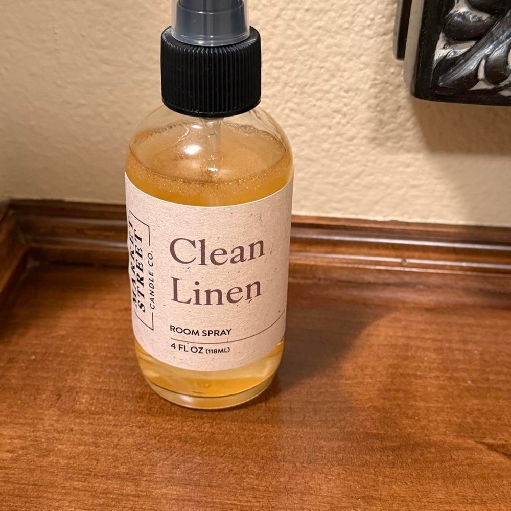 Clean Linen Room Spray 4oz - market street candle company
